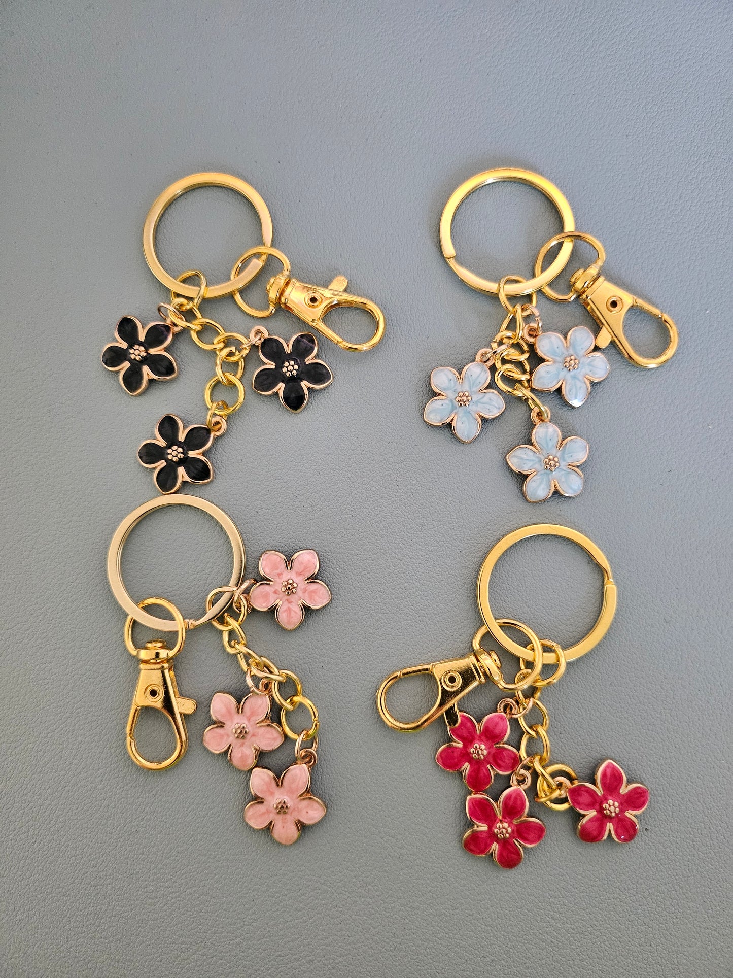 Schlüsselanhänger 3er Blumen
