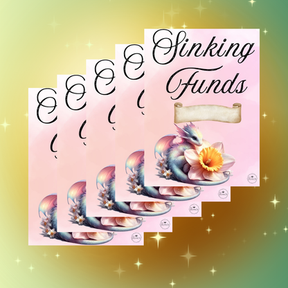 Sinking Funds Tracker Drache rosa