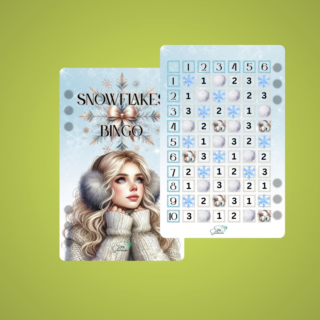 Snowflakes Bingo Set
