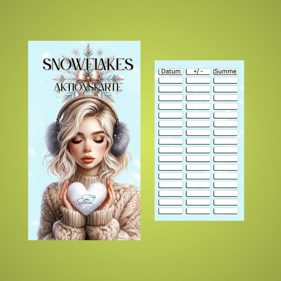 Snowflakes Bingo Set
