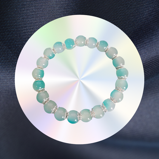 Armband Grün- Silberglänzend