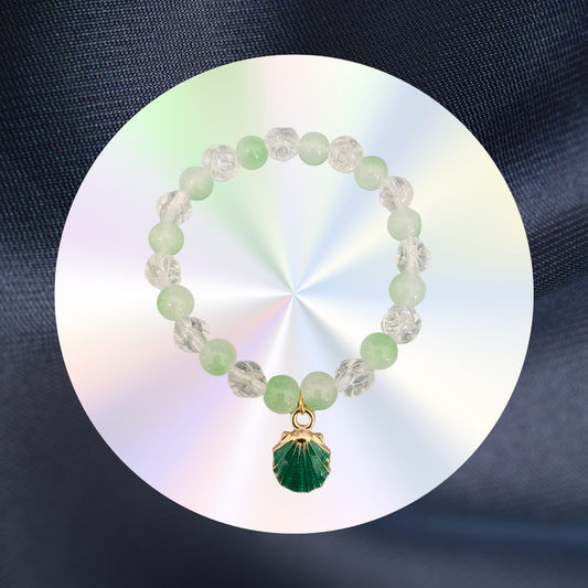 Armband Muschel grün