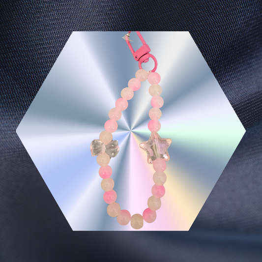 Handykette Rosa Schleife