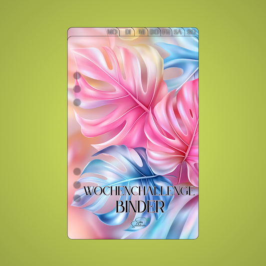 Wochen Binder Register Blattdesign