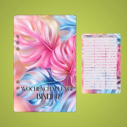 Wochen Binder Register Blattdesign