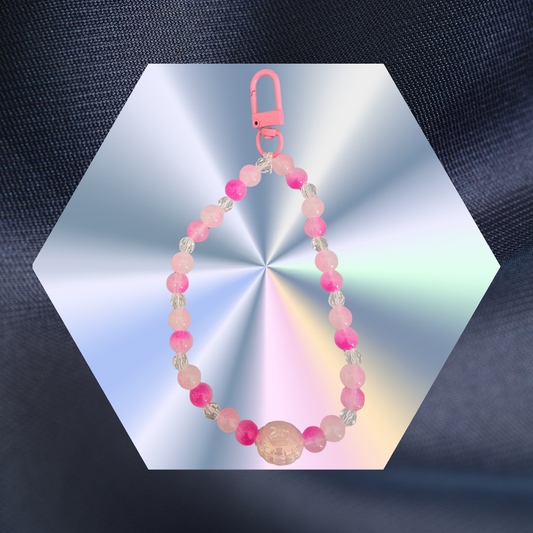 Handykette Rosa Kugel