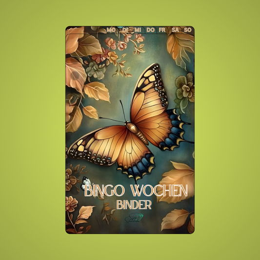 Wochenregister mit Schmetterling